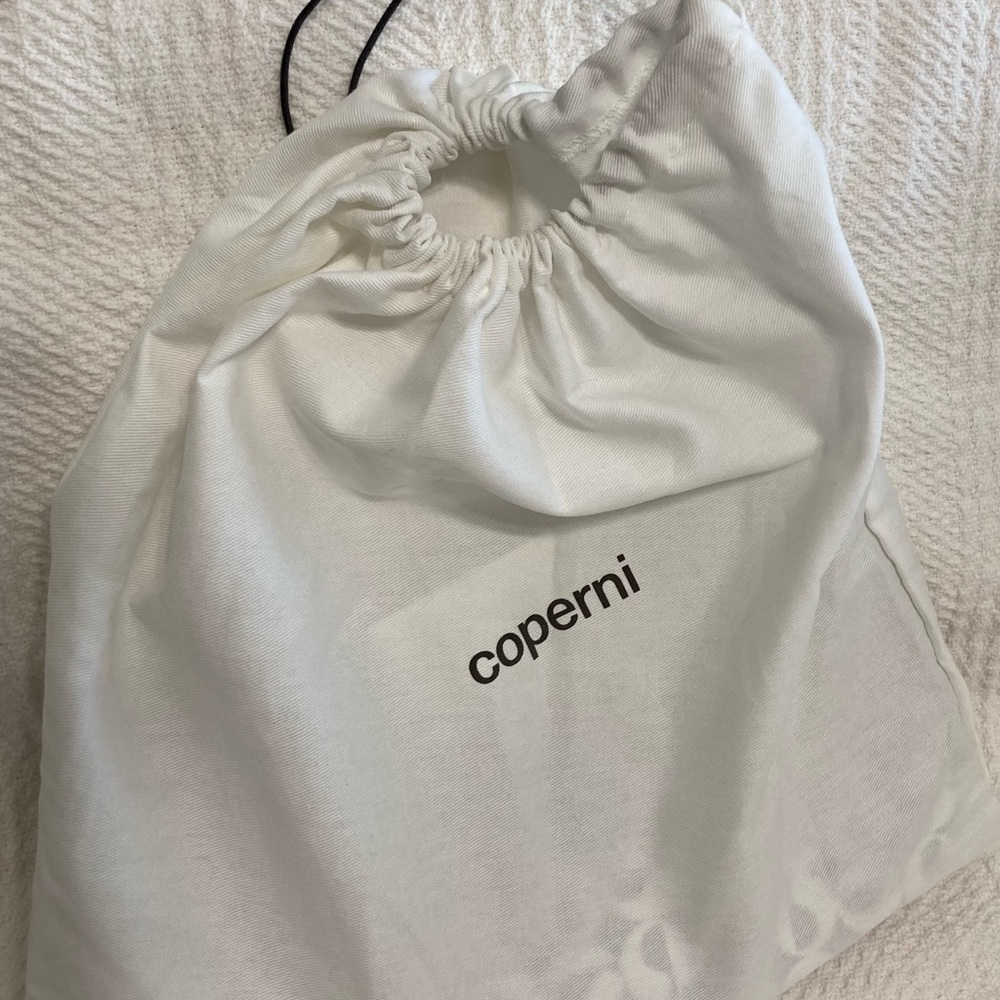 Coperni Ring Swipe Baguette Logo Leather Top Handle Bag - Picture 8 of 8